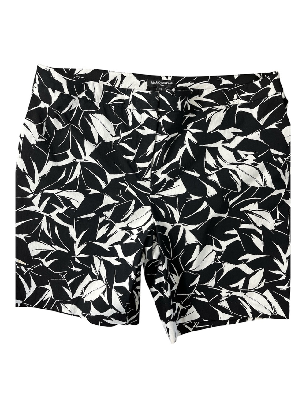 Mario Serrani Italy Abstract Tropical Palm Leaf Shorts 14